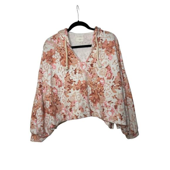 Lou & Grey Women's Bloom Soft Cozy Terry Hoodie Sweatshirt Size XL Multicolor - Picture 2 of 8